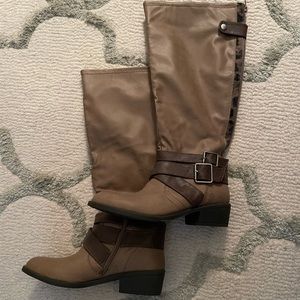 Pink & Pepper knee high boots, size 7.5.